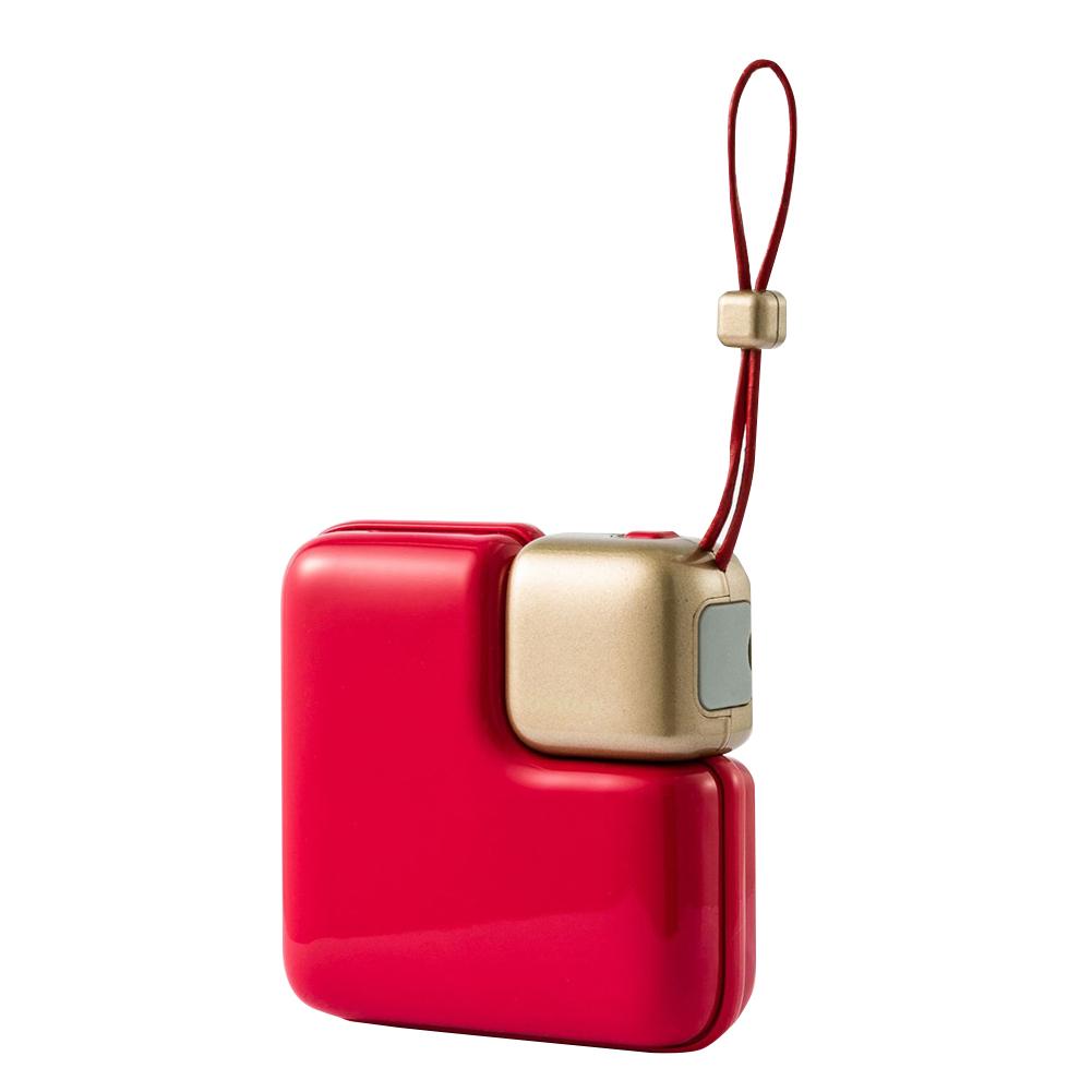 Handwarmer usb oplaadbare 5200 mah draagbare powerbank: Rood