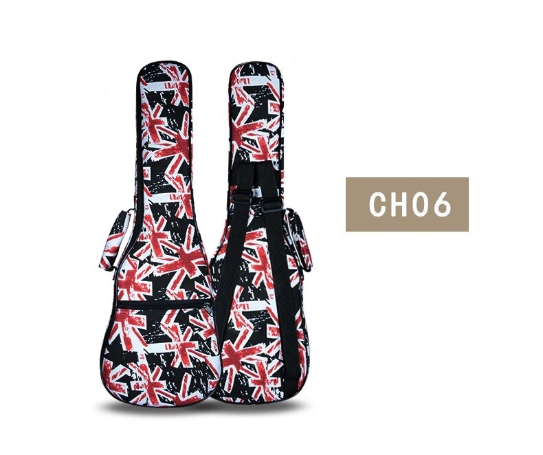 Bærbar slitesterk 21- tommers liten gitar sopran ukulele ryggsekk gig bag sak ukues myk uke dekke
