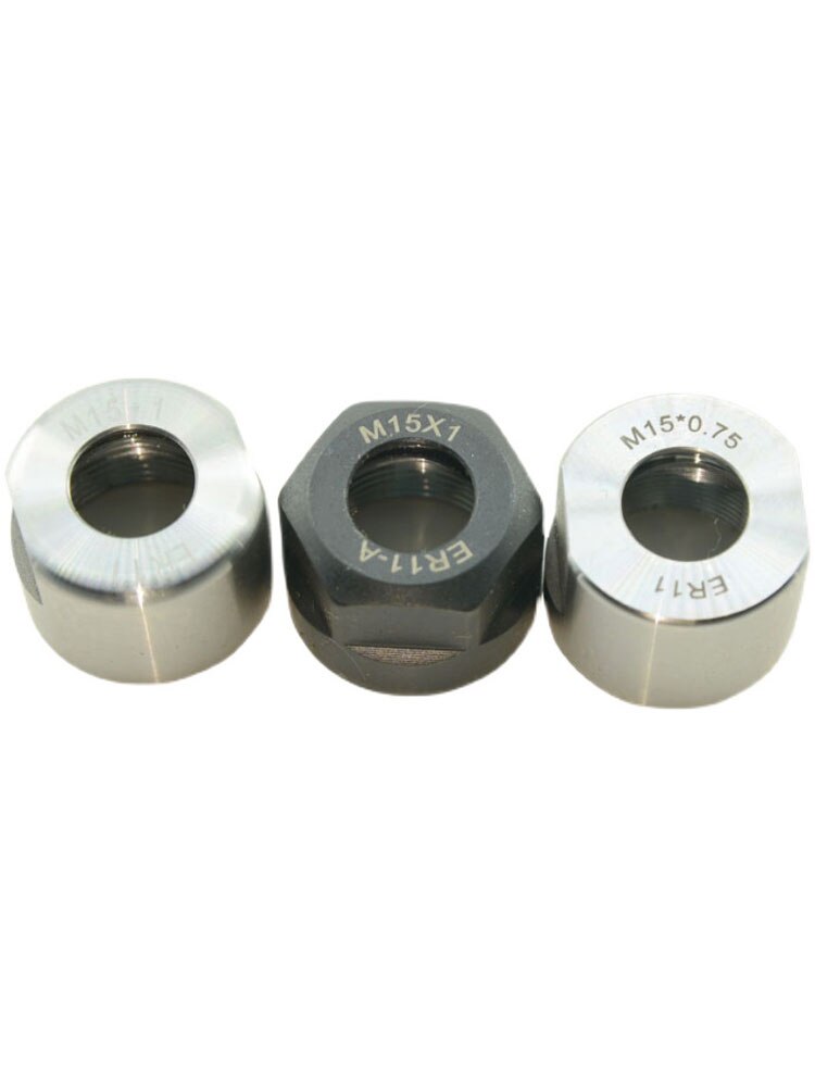 2pcs ER11A nut for er11 collet clamping, M15*0.75 nut for cnc spindle, ER11A M15*1.0 NUT