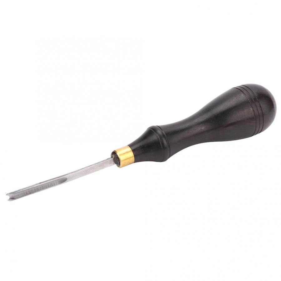 Lederen Rand Blade Ebbenhouten Handvat Diy Leather Craft Edger Trimmen Tool Beveling Skiving Snijden Lederen Craft Rand Beveller Tool