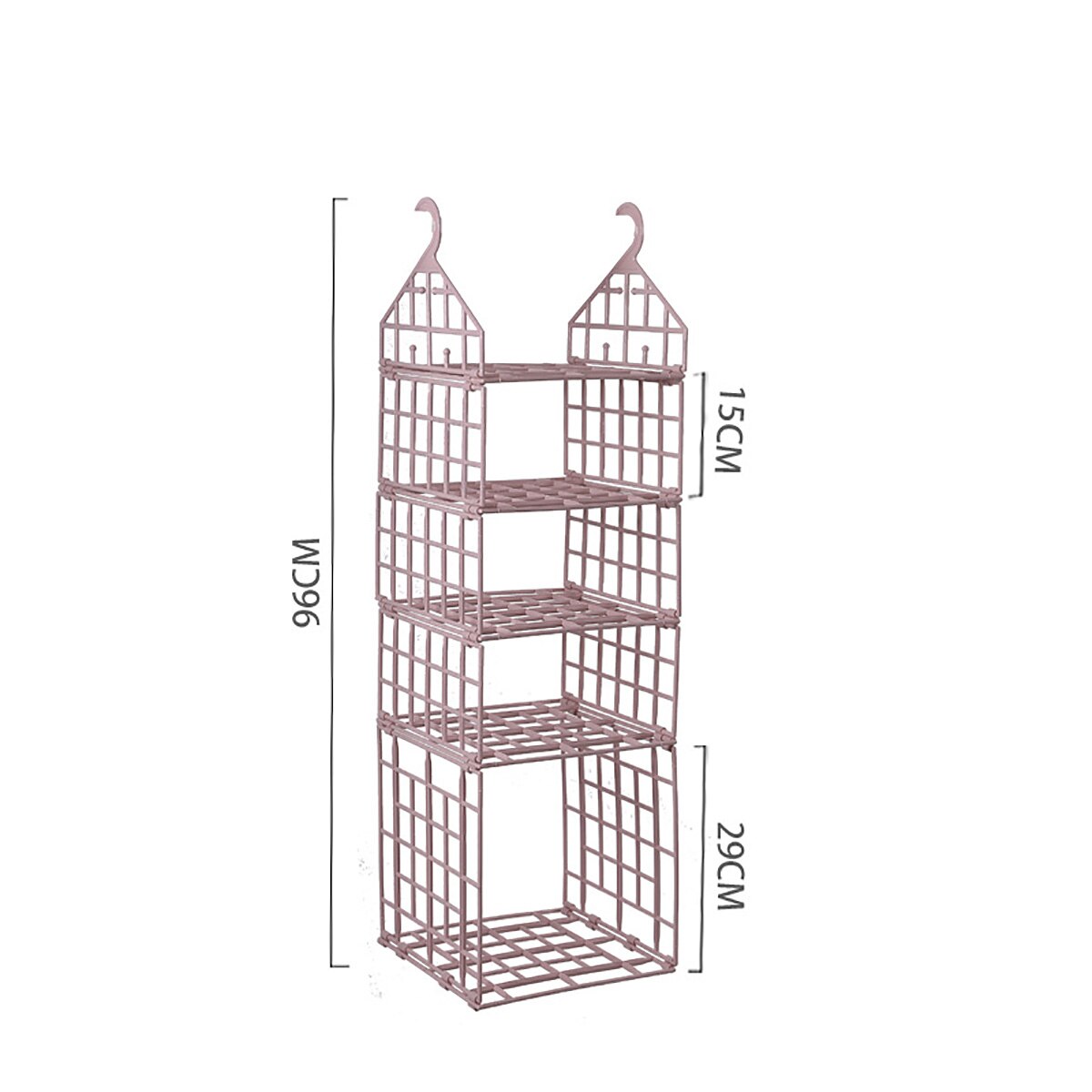 Kleerhanger Kledingkast Organizer Mand Haken Plank Interieur Kast Hanger Mand Tas Opslag Broek Tie Rack Haken Plank: pink L size