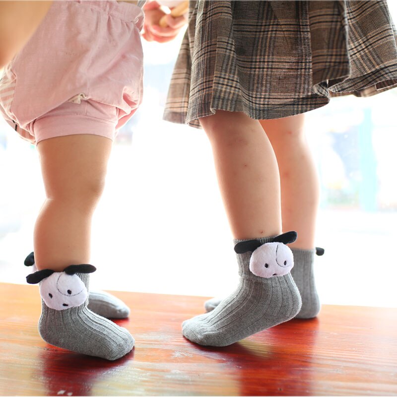 2 Paare Art Baby Kleinkind Junge Mädchen Socken Herbst Winter Weiche Baumwolle Nette Watm Socken 3D Ebene Blumen Socken 0 ~ 5Y