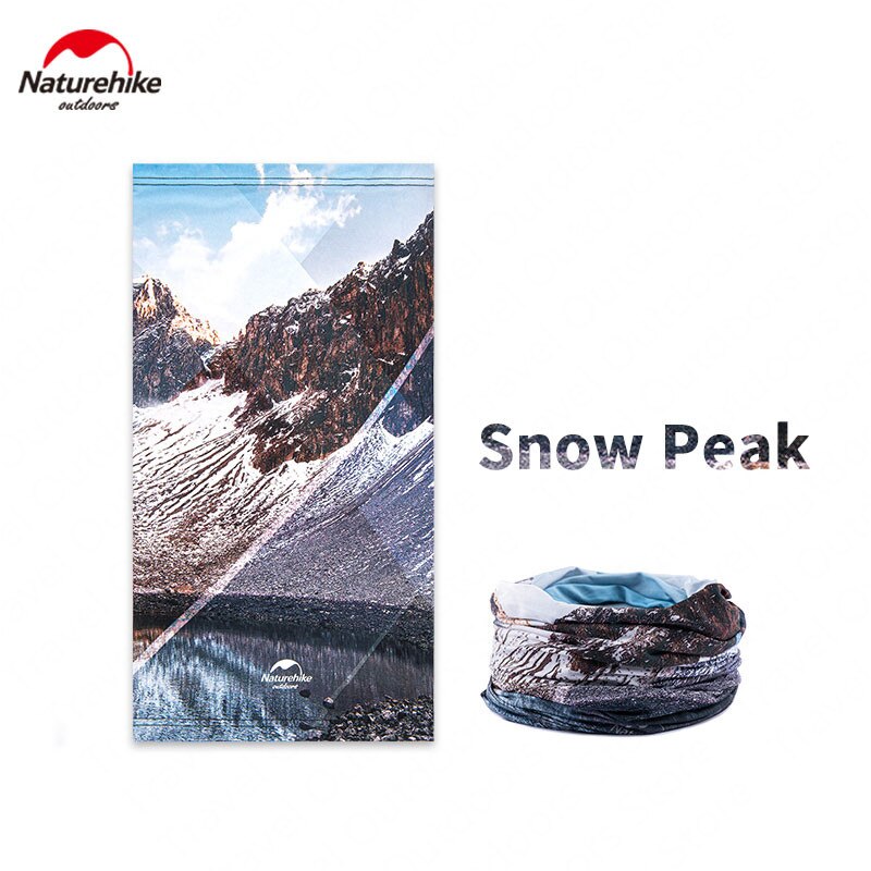 Naturehike Zomer Cool Bandana Ice Cool Magic Hoofddoek Ademend Sneldrogend Riding Masker Outdoor Running Fitness Hoofdband: Snow Peak