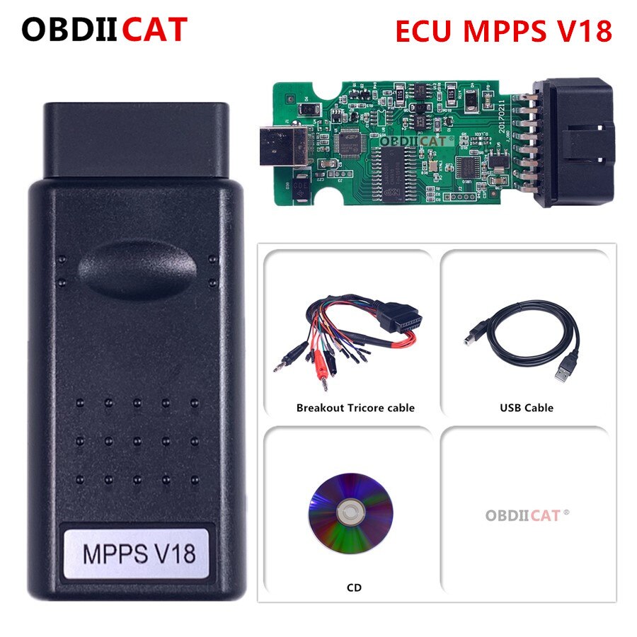 Mais novo mpps v13 v16 v18 mpps v21 principal + tricore + multiboot mpps v18 com breakout tricore cabo ferramenta de carro suporte multi-idiomas: mpps v18