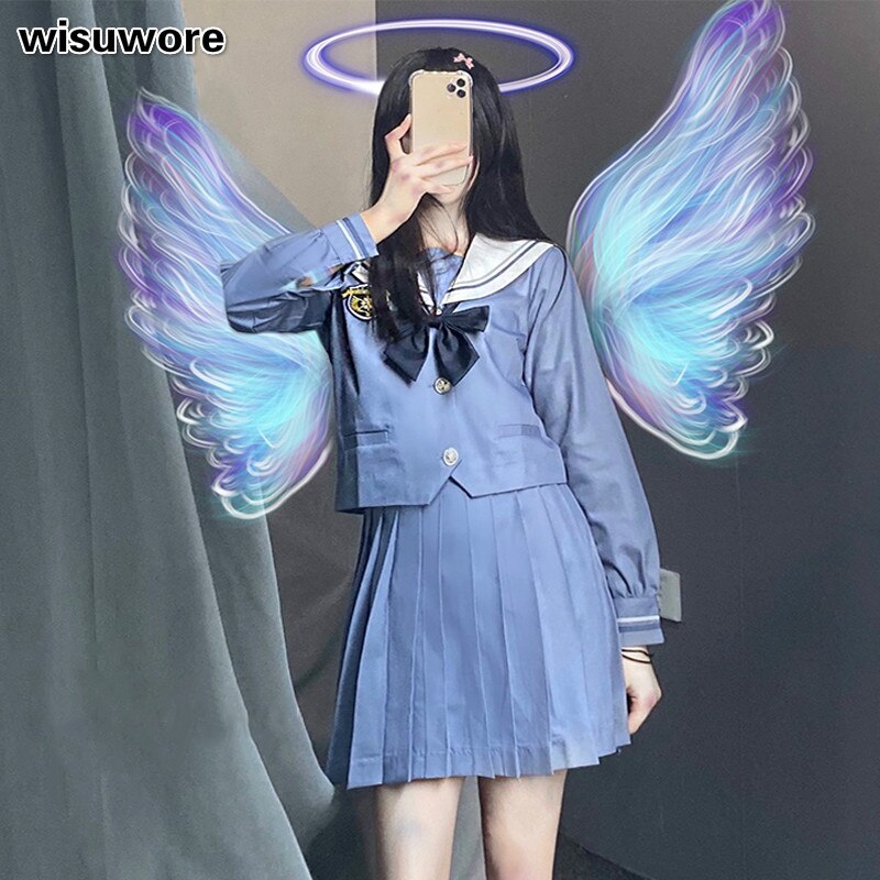 Jk Student Uniform Japanese School Girl Outfit The Embroidery JK Uniform Female Student Full Sets Korean Uniform