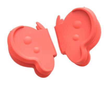 2Pcs Butterfly Silicone Glove Oven Heat Insulated Finger Gloves Home kitch Cooking Microwave Non-slip Gripper Pot Holders