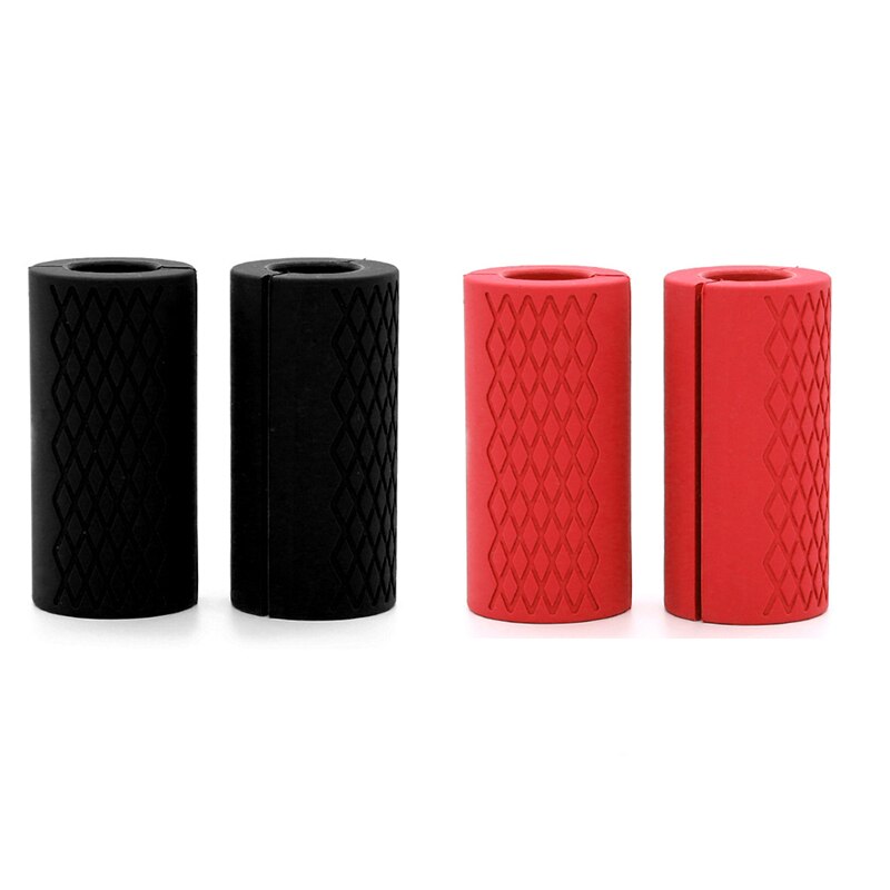 1 mancuernas gruesas, agarres de mancuerna, tirador de barra, soporte de levantamiento de pesas, almohadilla protectora antideslizante de silicona para la construcción del cuerpo