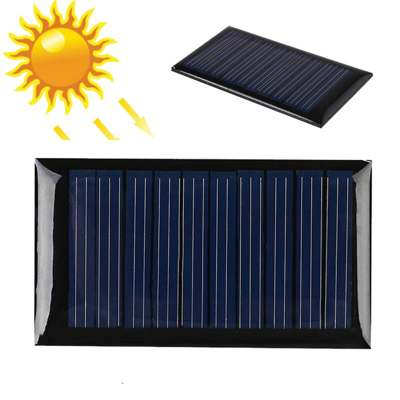 USB Solar Panel Outdoor Portable 5V 6V Solar Charger Pane Climbing Fast Charger Tablet Solar Generator Travel 0.15W 0.45W 1W 5W