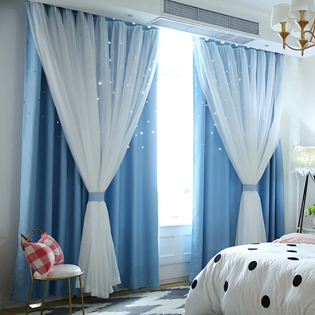 1 Pcs Pure Kleur Tulle Deur Gordijn Drape Panel Sheer Sjaal Valletjes Transparante Tule Gordijnen Venster Pure Voor Slaapkamer