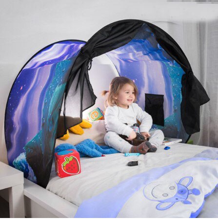 Droom Fantasie Tenten Voor Kinderen Bed Tent Cartoon Opvouwbare Magic Playhouse Troostende Op Nacht Slapen Prinses Secret Kasteel