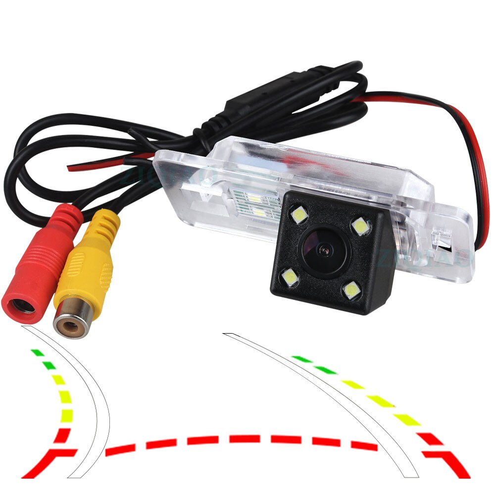 Ziqiao voor bmw 1- serie  e82 3 -serie  e90 e91 5- serie  e39 x1 x3 nachtzicht dynamische achteruitrijcamera  hs023: 4 led dynamische rails