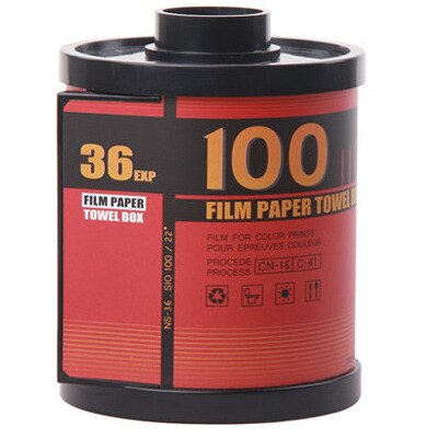 Cajas de pañuelos de plástico con forma de revistas para Portarrollos de papel, caja de pañuelos de pie, pegatina mágica, soporte de papel higiénico: Rojo