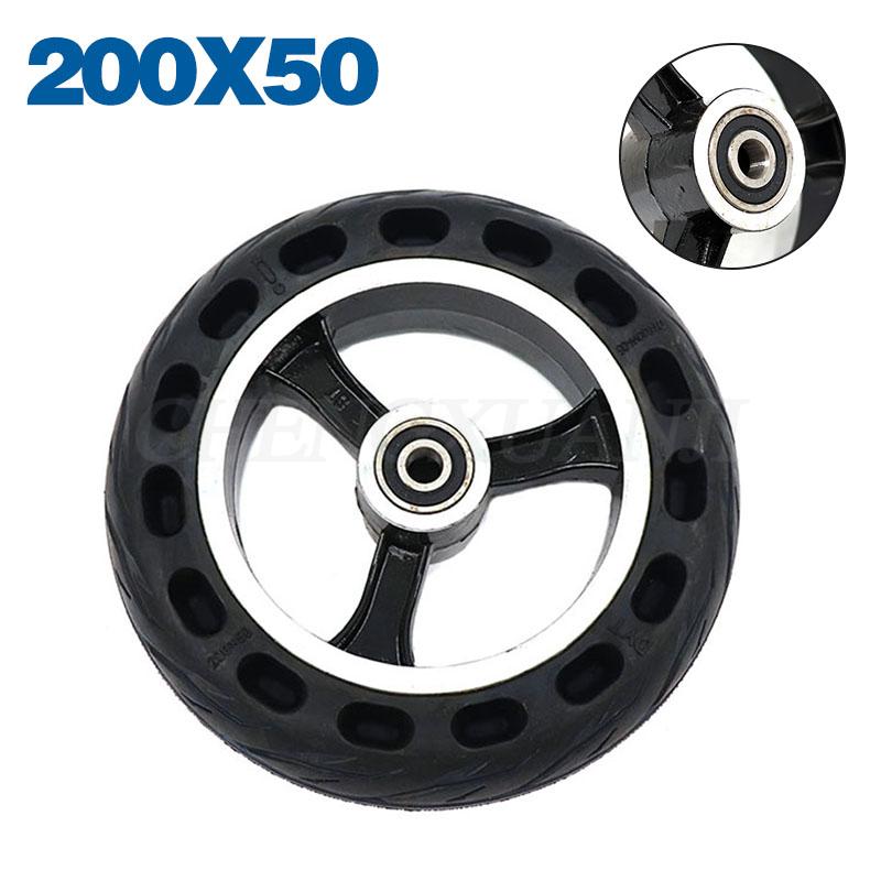 200x50 solid wheel Explosion-proof Electric Bike Scooter tyres 8 inch Motorcycle Solid Tires Bee Hive Holes