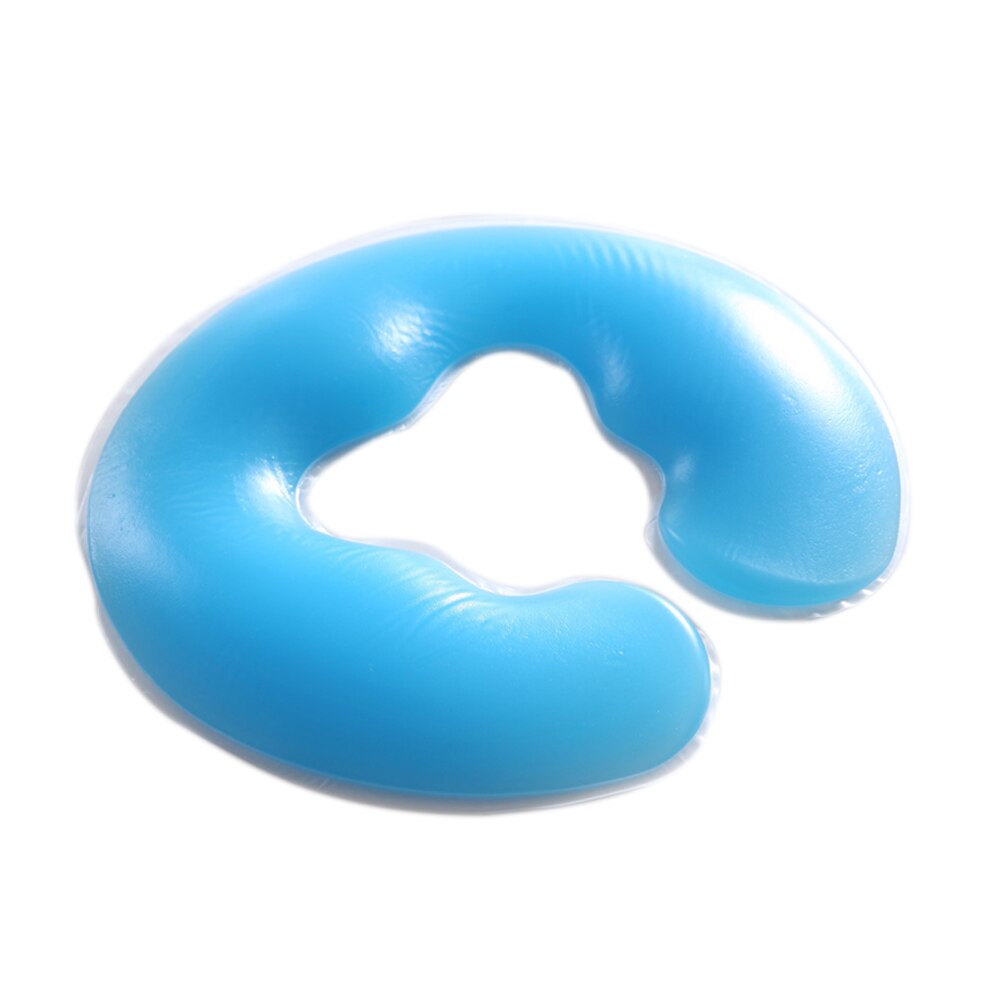 Reusable Health Care Silicon Spa U Shape Pillow Spa Gel Pad Face Rest Body Massage Cradle Cushion Massage &amp; Relaxation TK-ing: Blue