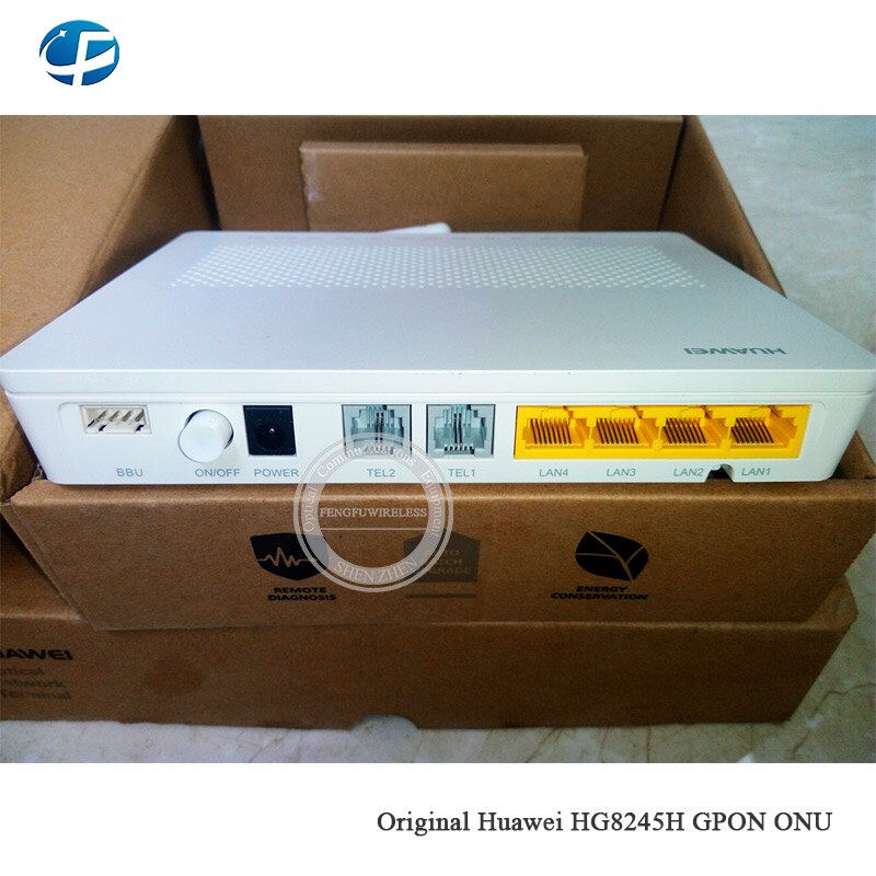 Nuovissimo HW 2DBI ONU ONU ONT GPON con 1g * 4 porte WIFI vocali interfaccia di installazione inglese