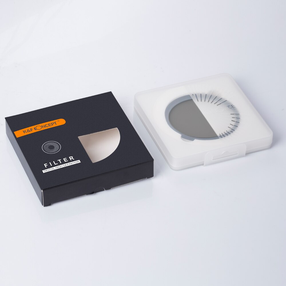 K & F Concept verre mince filtre Variable densité neutre réglable ND 2-400 49/52/55/58/62/67/77/82mm fader DSLR