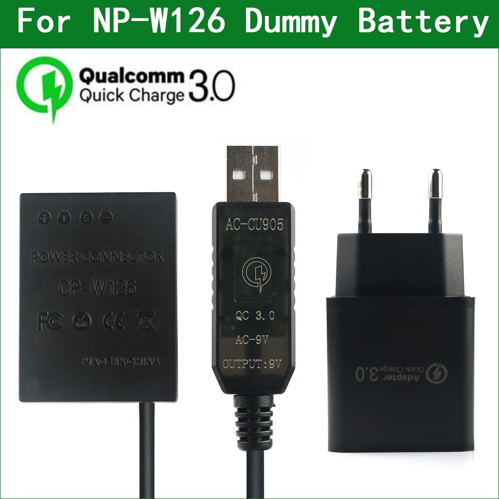 CP-W126 NP-W126 W126S Dummy Batterij & Dc Power Bank Usb-kabel Voor Fujifilm HS30EXR HS33EXR HS35EXR HS50EXR X100F X-PRO2 X-A1 x-A2