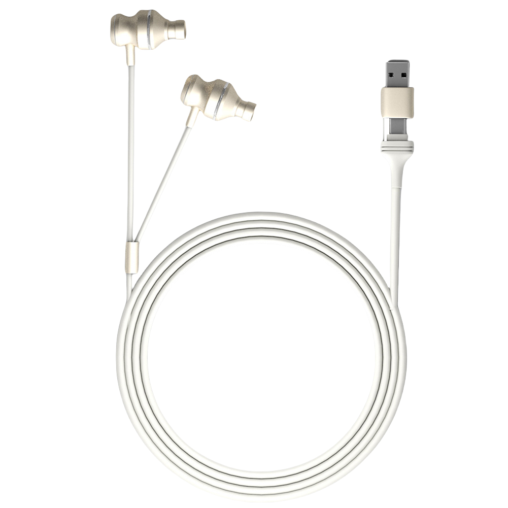 Tinnitus infrared earplugs usb + type c with silicone ear canal cover, red light therapy 650 nm red light ear therapy devices