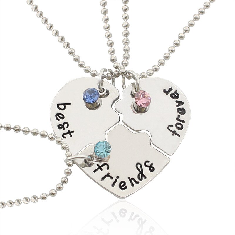 De de Corazón Roto colgante collar de mejores amigos para siempre empalme collar de Amistad rompecabezas gargantilla mujeres niñas