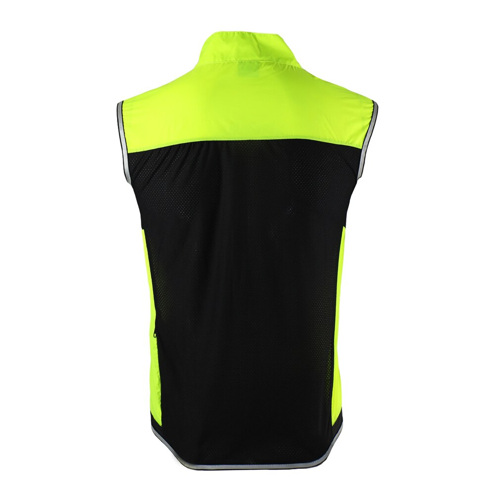 ARSUXEO Men's Cycling Vest Ultrathin Lightweight Sleeveless Coat Jacket Running Cycling Bicycle Vest Windproof