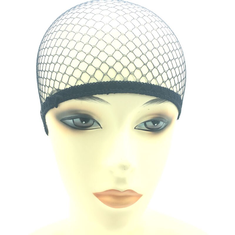 Stretchable Mesh Wig Cap Two Open Mesh Weaving Black Blonde Wig Hair Net Making Caps Hairnets 10PCS/Lot