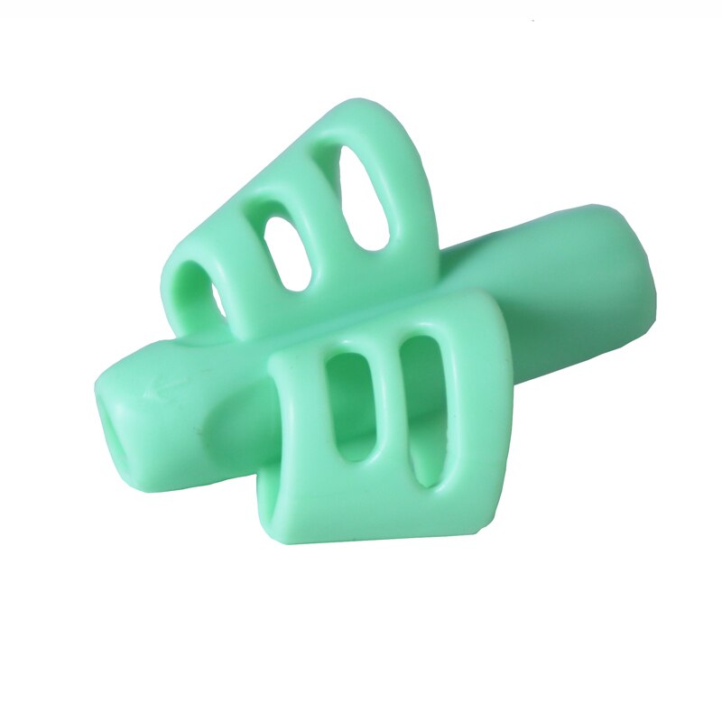 1Pc Kinderen Schrijven Potlood Pannenlap Kinderen Leren Praktijk Siliconen Pen Ondersteunde Grip Houding Orthese Studenten