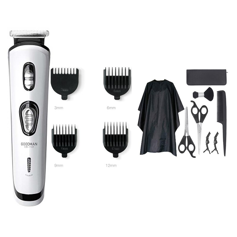 Mini máquina de cortar cabelo elétrica recarregável sem fio aparador de cabelo baixo ruído corte de cabelo barba barbeador barbeiro máquina portátil 3w: 07