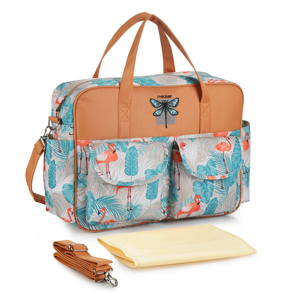 Baby Diaper Bags Maternity Bag Waterproof Messenger Printed Wet Dry Diaper Bag Baby Care Travel Stroller Bags