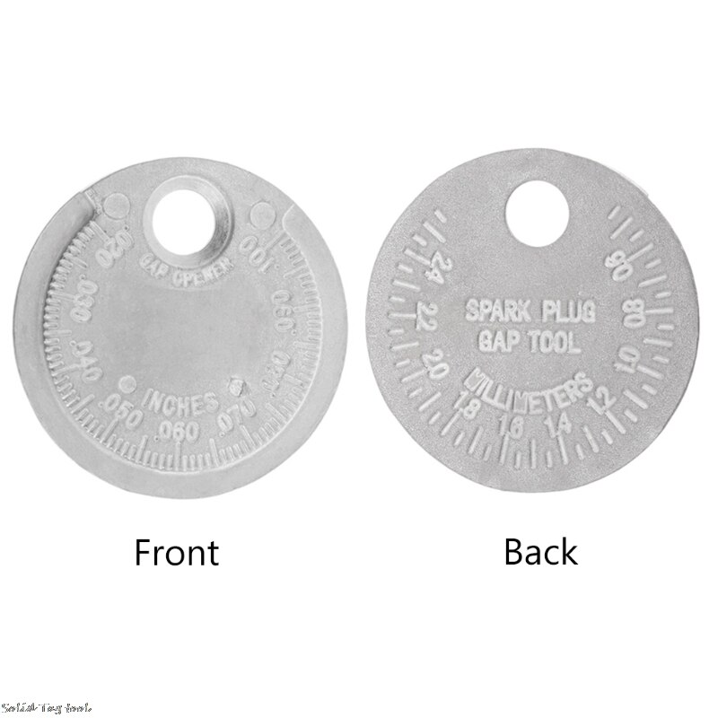Spark Plug Gap Gauge Tool Measurement Coin-Type 0.6-2.4mm Range Spark Plug Gage