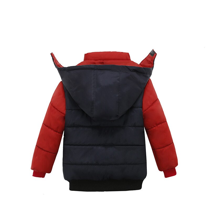 Doudoune chaude en coton pour enfant, Parka à capuche, vêtement d'extérieur Long et épais, à la , collection hiver