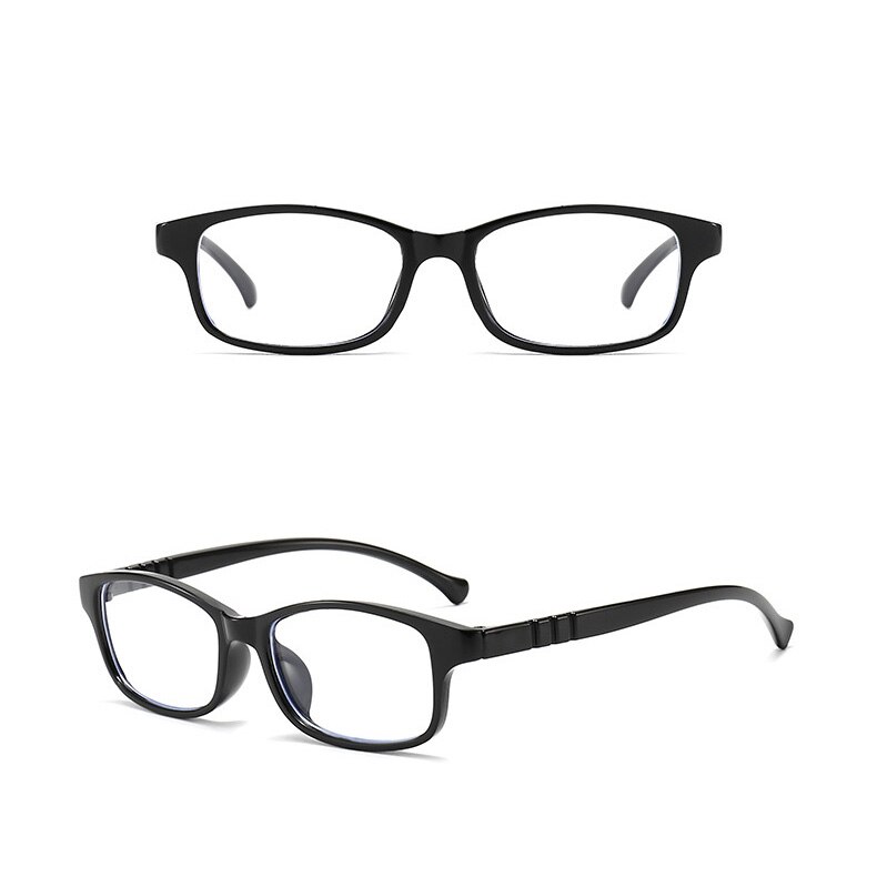 Gafas de luz azul para ordenador para niños Filtro de protección para ojos, marco Rectangular, bloqueador de rayos UV, lente de lectura falsa para juegos