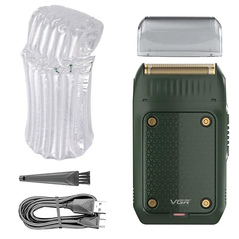 Originele Vgr Scheerapparaat Voor Mannen Professionele Elektrische Scheerapparaat Draagbare Baard Trimmer Oplaadbare Scheerapparaat V-353: Rood