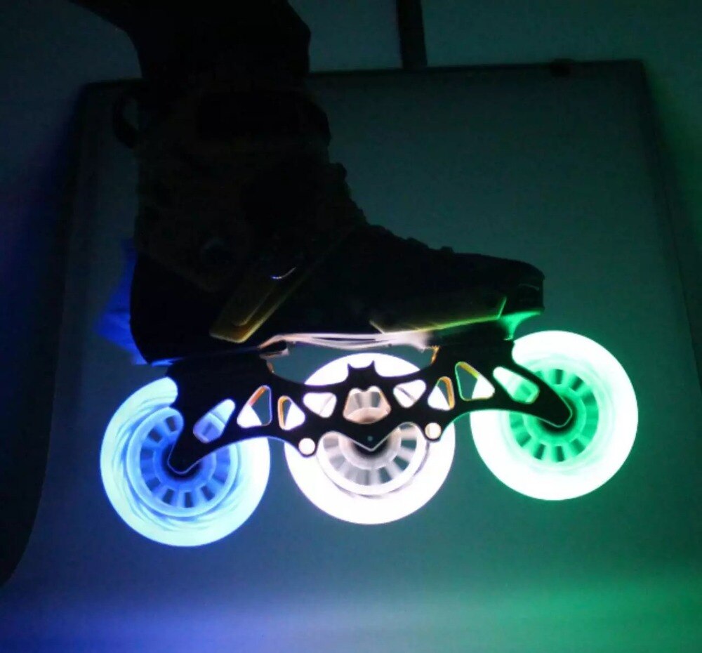 Led flash speed skate hjul 8 stk/parti 100%  originale 90a 90 100 110 speed skating hjul led lys