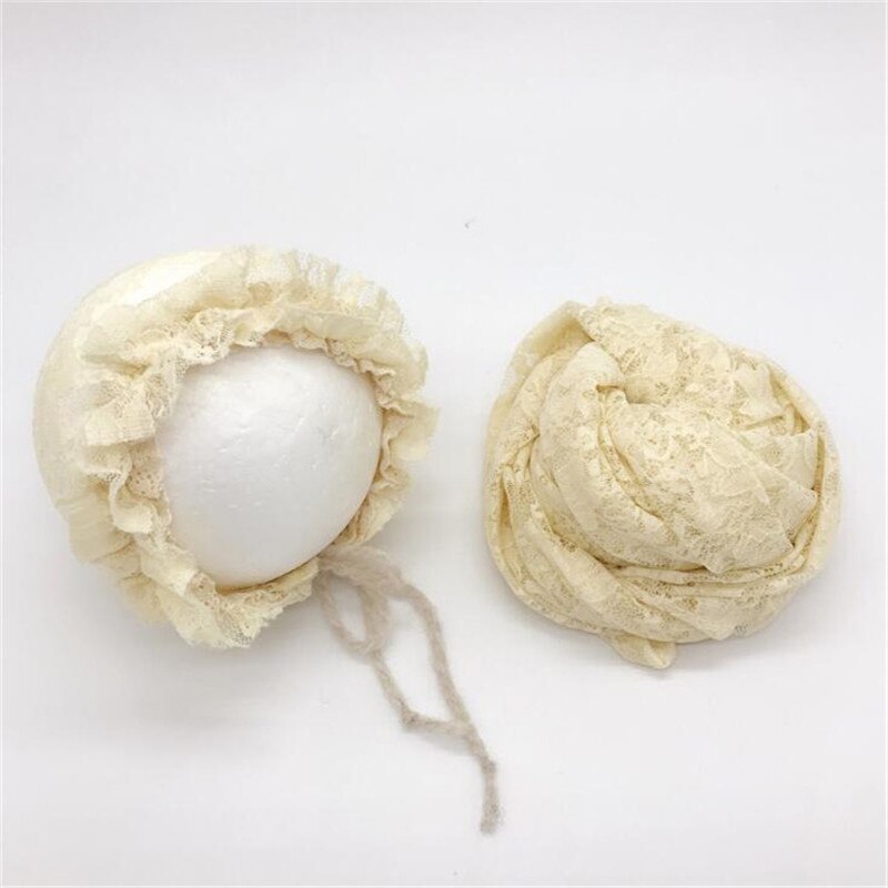 Chapeau en dentelle extensible pour -né | Couverture enveloppantes, accessoires pour photos de bébés, vêtements pour photos de bébés