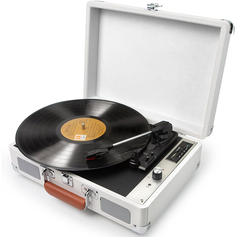 Reproductor de discos de vinilo Retro, fonógrafo, decoración para sala de estar, estéreo antiguo, europeos para el hogar: green