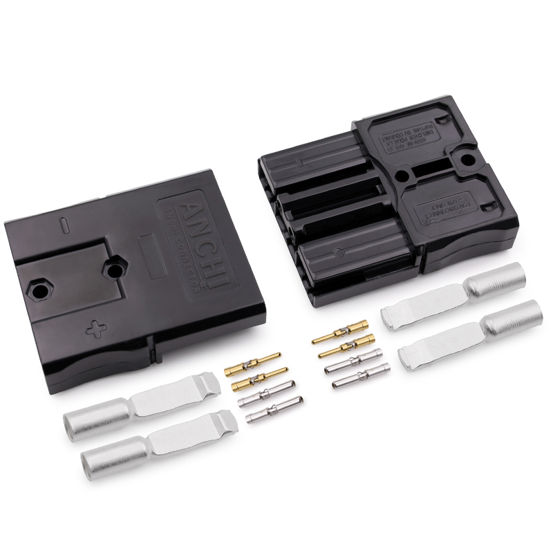 1Pair/2pcs Andersons SBS75X 75A 600V Lithium Battery Connector with 4 Signal Communication Auxiliary Power Charging Head SBS 75X