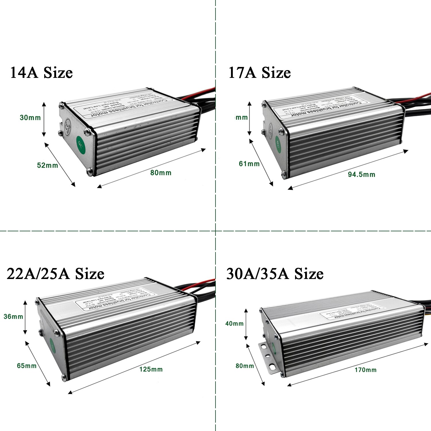 KT Controller 36V 48V 250W 350W 500W 750W 1000W 1500W Waterproof Brushless Electric Bicycle Controller with Light Function