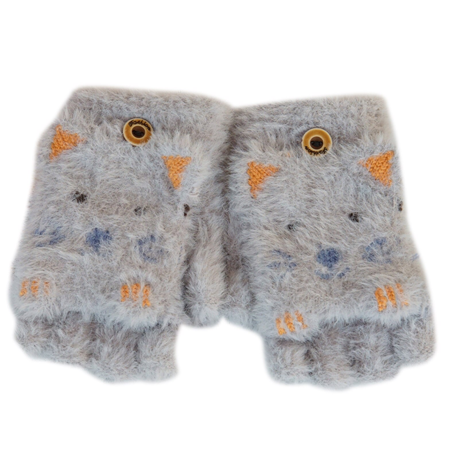 Hotest freundlicher Junge Mädchen Neue Nette Winter Warme Kaschmir Gestrickte Clamshell Handschuhe