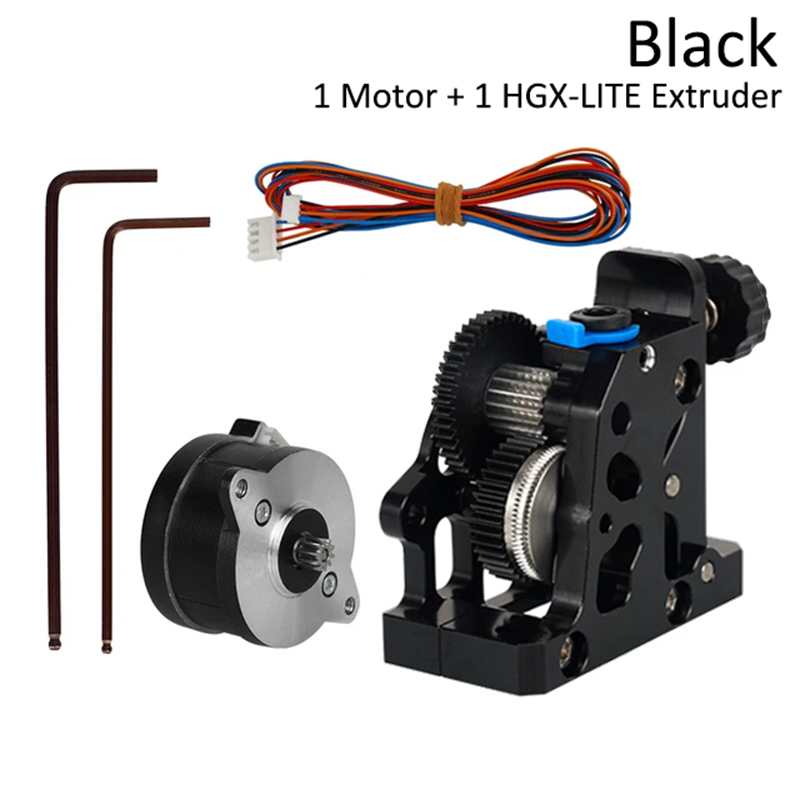 HGX LITE Estrusore Doppio Ingranaggio Estrusore Riduttore in Acciaio Duro Motore Ad Alta Velocità Parti Della Stampante 3D per CR10 CR 10S Ender3 V2 VORON: giallo