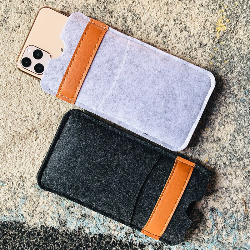 Wolle Filz Telefon Fall Brieftasche Tasche Für Apple iphone 11 Pro Max 6,5 "Handy Tasche Sleeve Tasche Abdeckung Für iphone 11 6,1 "Fall