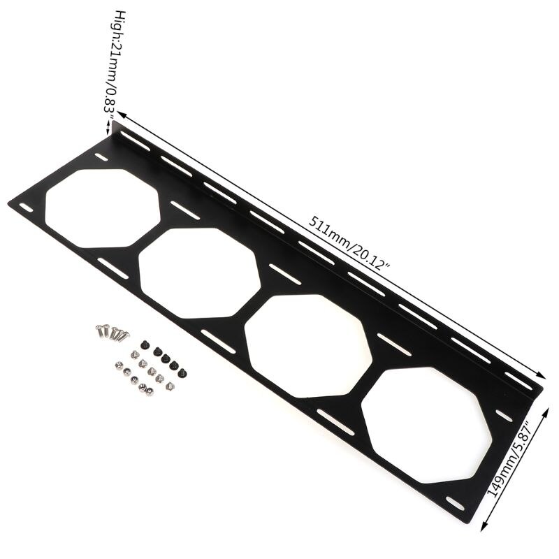 Fan Bracket 240 Radiator Mounting Bracket Water Cooler for 12/14CM Fan Holder External Computer Case Heatsink Gadget Accessories: pink