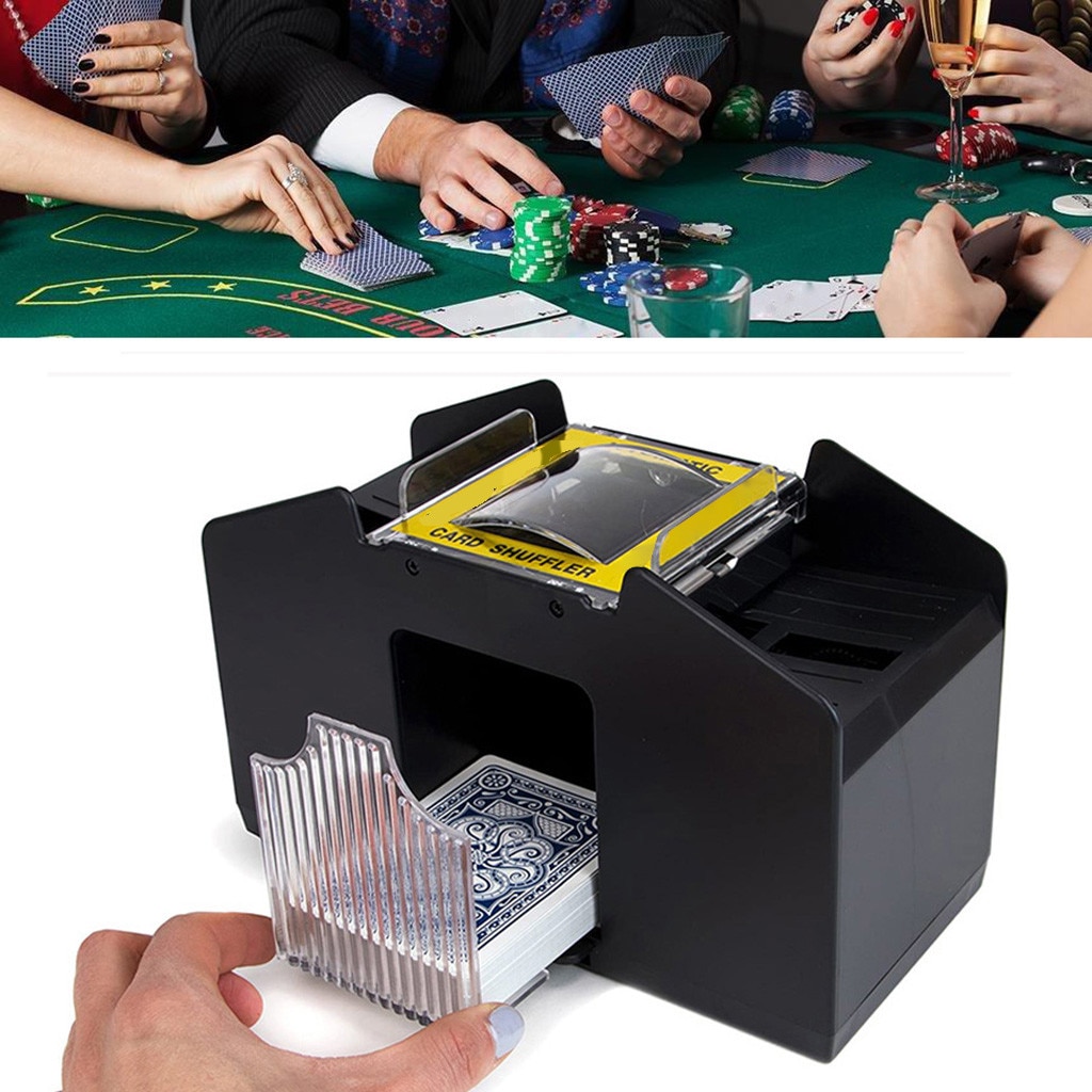 Shuffle Machine Board Game Poker Playing Cards Ele... – Grandado