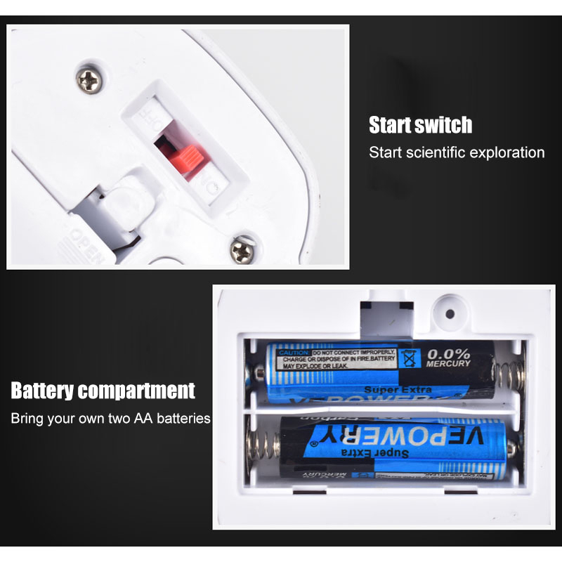 1200X Student Monocular Biological Microscope Set LED Home School Science Educational For Kids Child Lab Optical Instruments