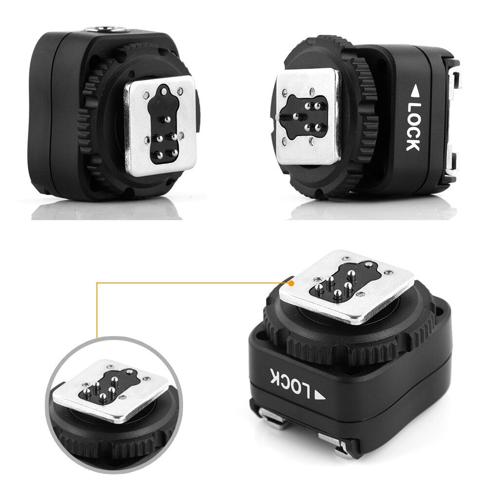 Adaptador de Flash PIXEL TF-321 TTL PC Puerto convertidor de zapata para Canon 5D Mark III 70D 60D 100D 700D 650D 600D 550D 500D 6D 430EX