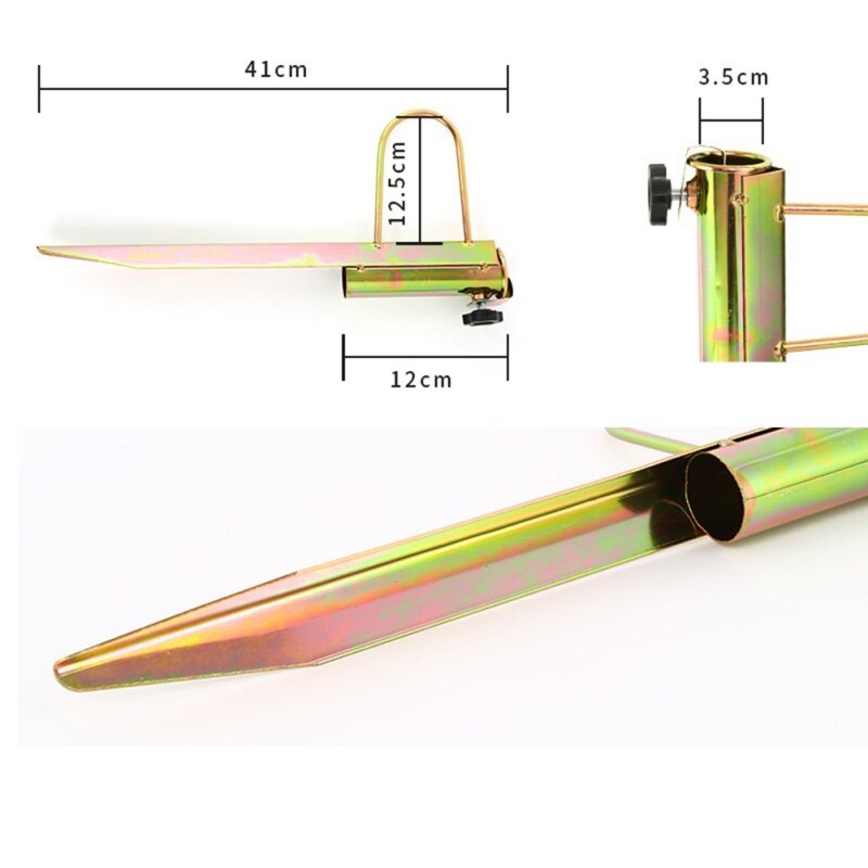 1pc järn sol parasoll tillbehör fiske paraply bågskytt trädgård utomhus trädgård leveranser