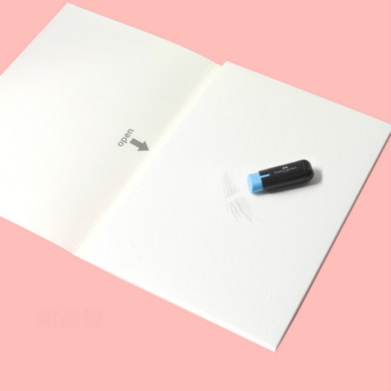 Artist Thicken 300g Painting Paper Book 20sheets Watercolor Paper Cotton Pulp Watercolor Paper with Three Textures Art Supplies