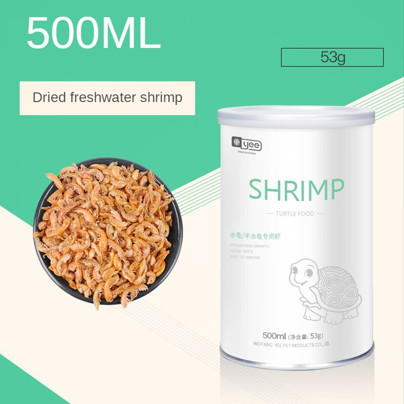 Dw aquarium yee schildpad schildpad reptielenvoer voer sticks korrels gedroogde vis garnalen rode bloedworm meelworm aquarium visvoer: Gedroogde garnalen