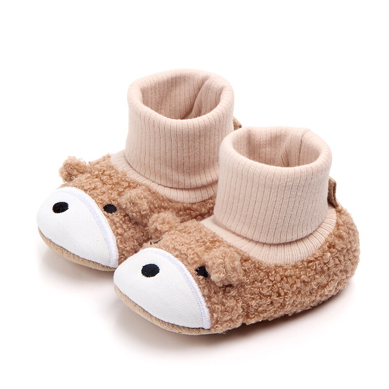 Emmababy Winter Mode Pasgeboren Baby Baby Katoenen Schoenen Cartoon Dier Sokken Booties Zachte Slipper Laarzen: Geel / 9 to 11 Months