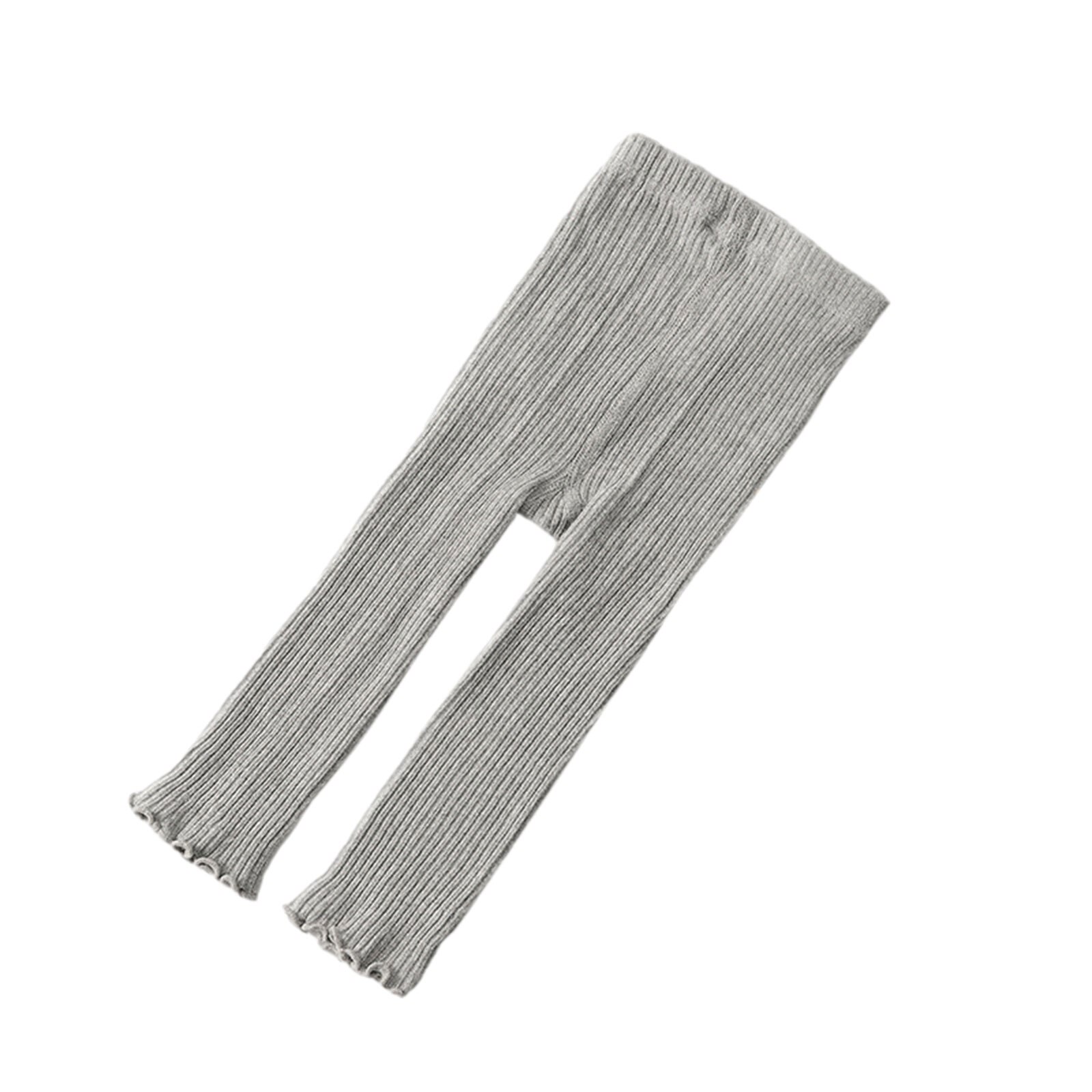 6M-4Years Baby Toddler Leggings Kids Boys Girls Cotton Warm Pantyhose Socks Stockings Tights: Gray / 6-12 m