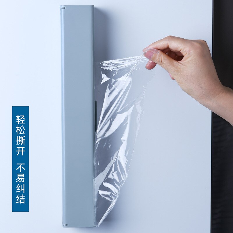 Magnetic Cling Wrap Dispenser Roll Case Plastic Wrap Dispenser Cutter Preservative Film Box Kitchen Accessories
